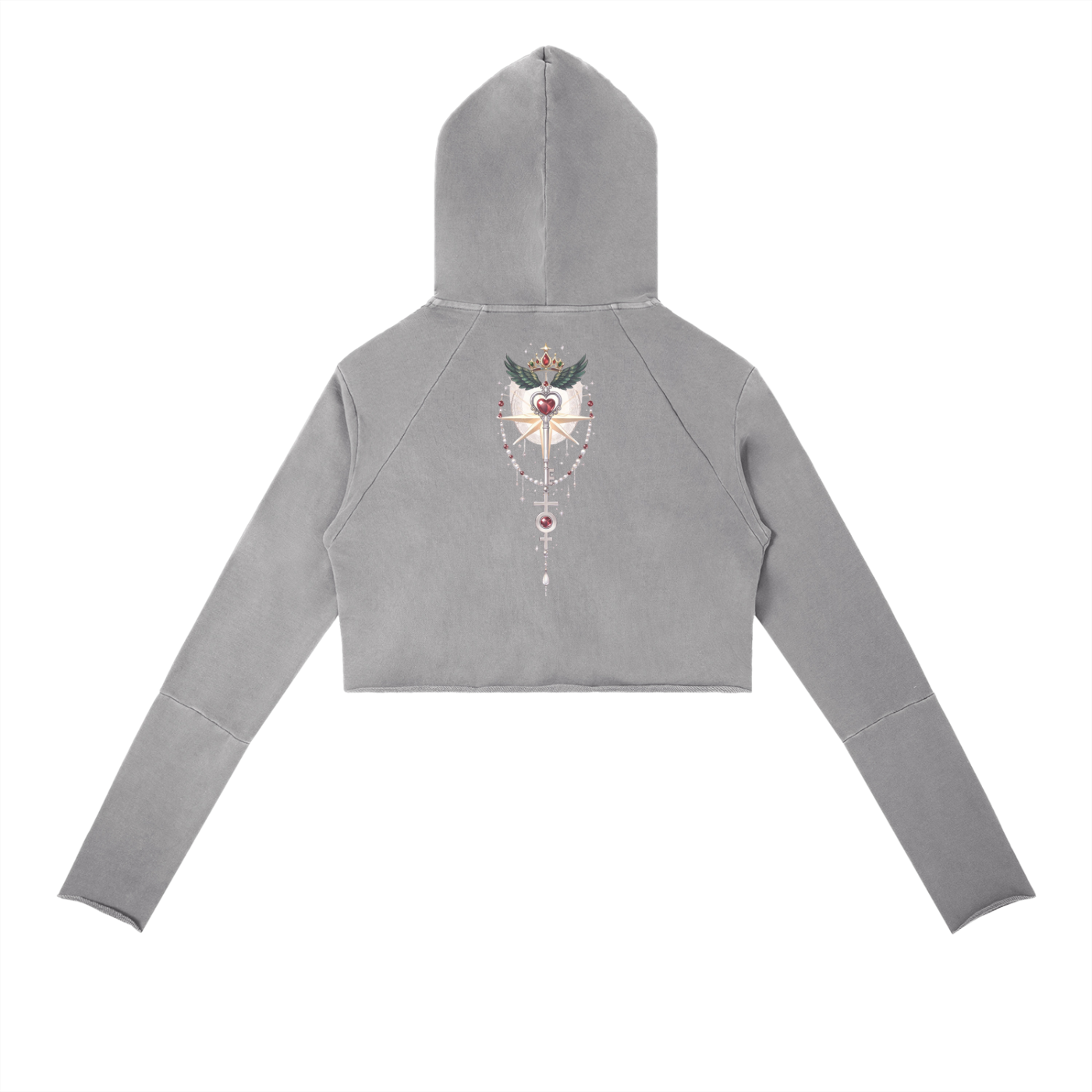 Pluto Warrior Vintage Washed Raw Edge Hoodie