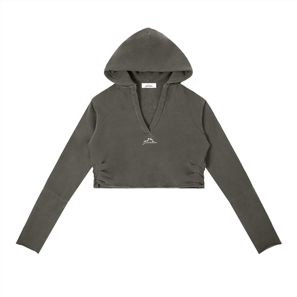 Pluto Warrior Vintage Washed Raw Edge Hoodie