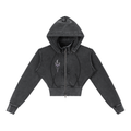 Saturn Warrior Vintage Washed Cropped Fleece Hoodie